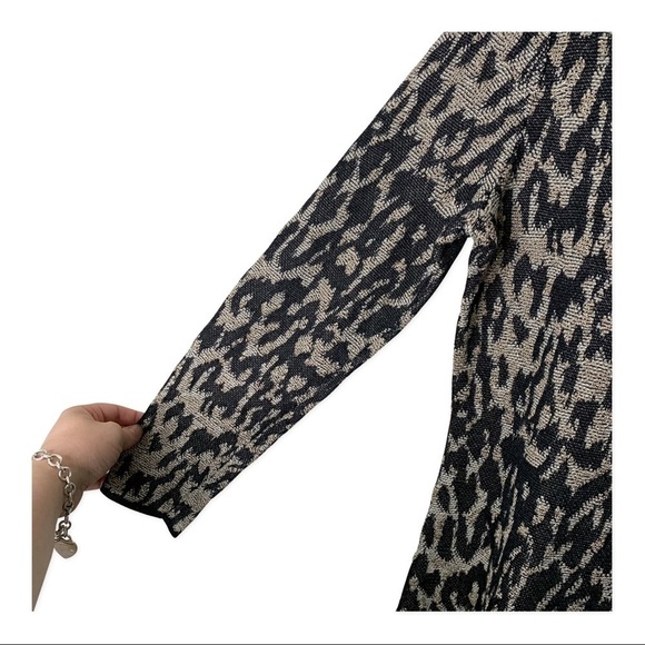 INC Leopard-Print Handkerchief Hem Tunic Sweater - Picture 5 of 9